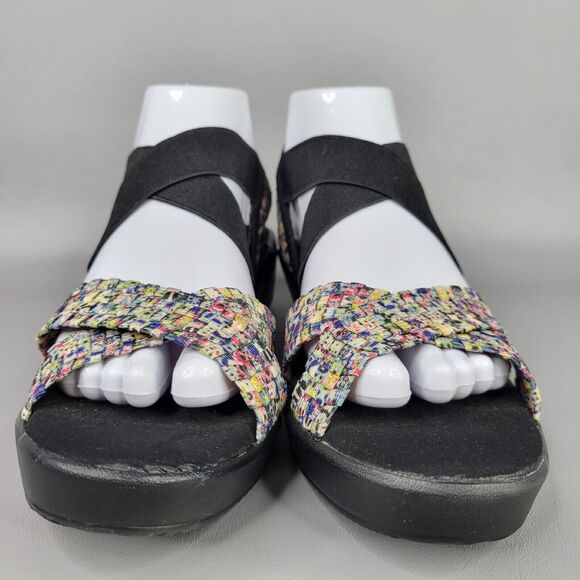 Bernie Mev Womens Splash Lisa Sandal Crisscross Elastic Strap Multicolor Size 38 - Picture 6 of 12